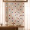 Wrapables 4th of July Patriotic Red White and Blue Hanging Stars Banner Garland (Set of 4)
